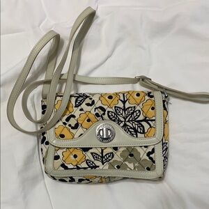 Vera Bradley Yellow Floral Crossbody Bag